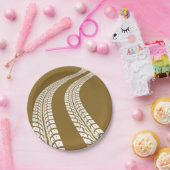 タイヤトラック ペーパープレート (パーティー)