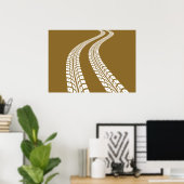 タイヤトラック ポスター (ホームオフィス)