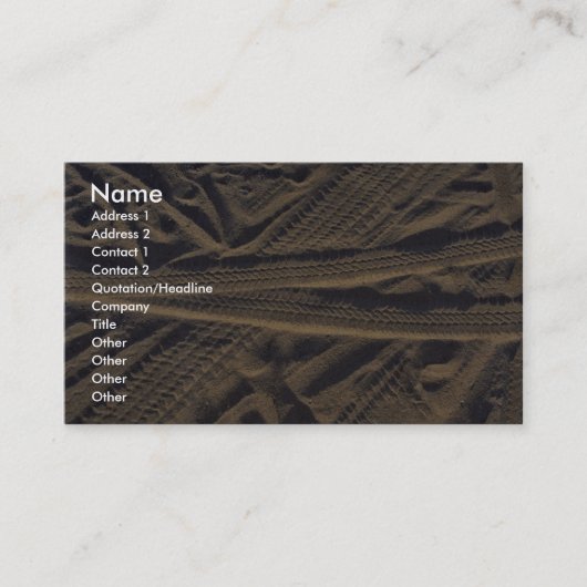 タイヤトラック 名刺 (正面)