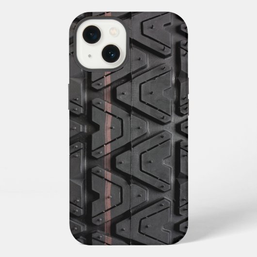タイヤトレッドの電話ケース iPhoneケース (裏面)
