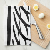 タイヤトレッドテクスチャ抽象芸術パターン キッチンタオル (四つ折り)