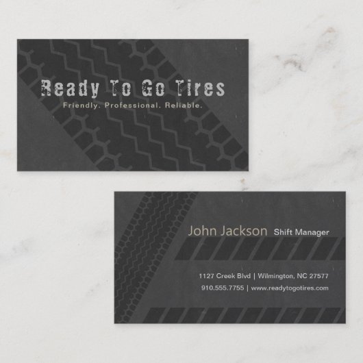 タイヤプリント 名刺 (正面/裏面)