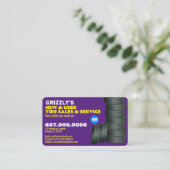 タイヤモダンサービスのカスタマイズ可能な名刺 名刺 (スタンド正面)