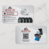 タイヤモダンサービス |シルバー 名刺 (正面/裏面)