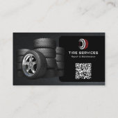タイヤモダンサービス |黒 名刺 (裏面)