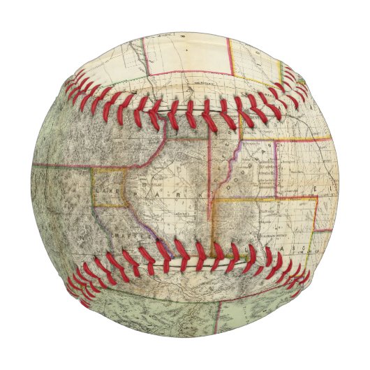 タイヤーのコロラド州の新地図 野球ボール (正面)