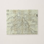 タイヤーズコロラド州デンバーの地図 ジグソーパズル (横)