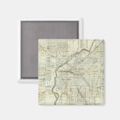 タイヤーズコロラド州デンバーの地図 マグネット (正面/裏面)