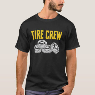 タイヤ交換クルー タイヤ担当者 ホイールリム交換 メカニック Tシャツ