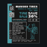 タイヤ修理ロゴ、タイヤ/タイヤ専門店 チラシ<br><div class="desc">名刺ストアによるタイヤ修理ロ広告ゴ、タイヤ/タイヤ専門店のフライヤー。</div>