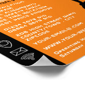 タイヤ修理人デザイン、タイヤ/タイヤ専門店 ポスター (角)