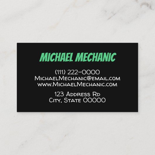 タイヤ写真用名刺 名刺 (裏面)