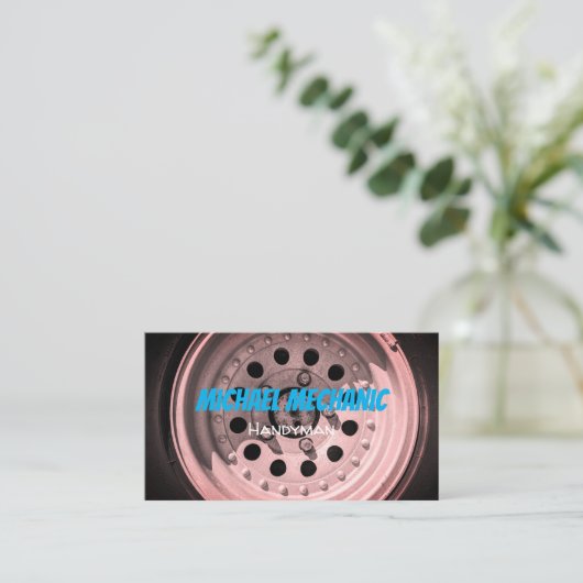 タイヤ写真用名刺 名刺 (スタンド正面)