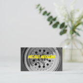 タイヤ単色写真用名刺 名刺 (スタンド正面)