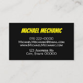 タイヤ単色写真用名刺 名刺 (裏面)