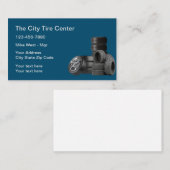 タイヤ店舗シンプル名刺デザイン 名刺 (正面/裏面)