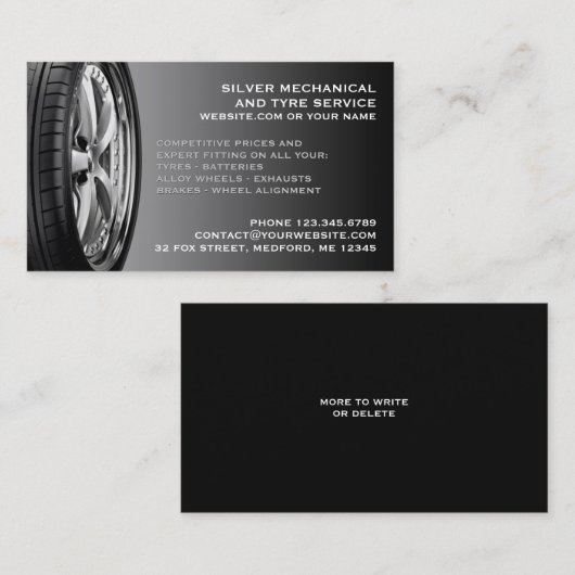 タイヤ自動修理名刺 名刺 (正面/裏面)