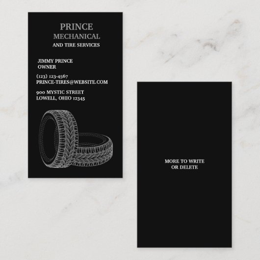 タイヤ自動修理名刺 名刺 (正面/裏面)