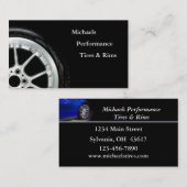 タイヤ車のとリムの販売 名刺 (正面/裏面)