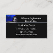 タイヤ車のとリムの販売 名刺 (裏面)