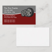 タイヤ車のストアの名刺 名刺 (正面/裏面)