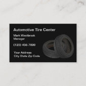 タイヤ車のテーマ名刺 名刺 (正面)