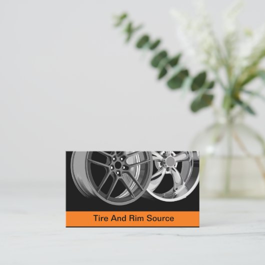タイヤ車のリムの自動供給 名刺 (スタンド正面)