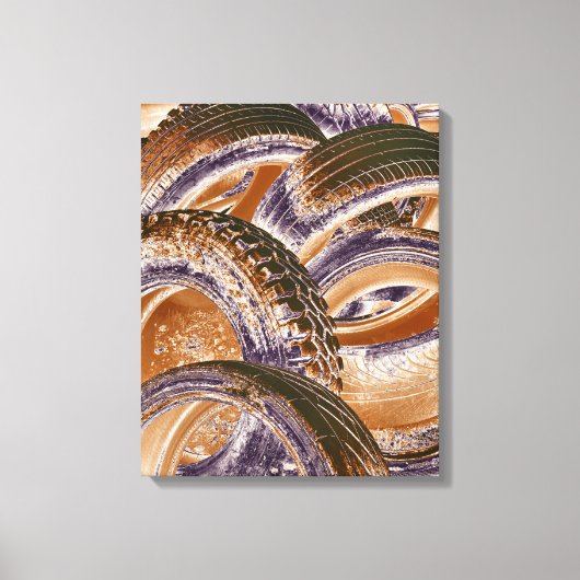 タイヤ キャンバスプリント (正面)