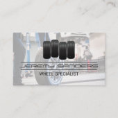 タイヤ・ホイール・サービス | タイヤに取り組む人 名刺 (正面)