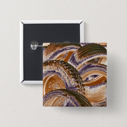 タイヤ 缶バッジ (正面&裏面)