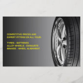 タイヤ 自動車 修理 チラシ (裏面)