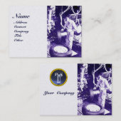 タイヤ,,車の自動車修理ガレージ,モノグラム 名刺 (正面/裏面)