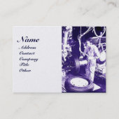 タイヤ,,車の自動車修理ガレージ,モノグラム 名刺 (正面)