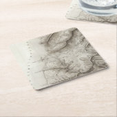 タイヤ、Sidon、イスラエル共和国 スクエアペーパーコースター (アングル)