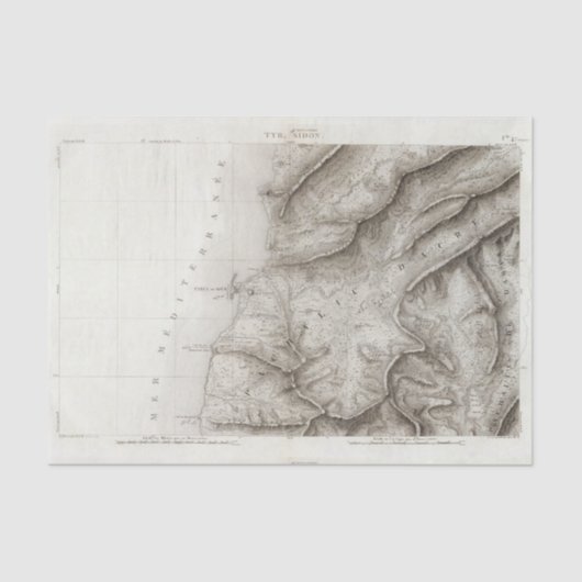 タイヤ、Sidon、イスラエル共和国 薄葉紙 (正面)