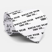 タイユーモアのある白黒新聞タイポグラフィ ネクタイ (ロール)