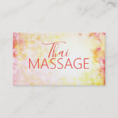 タイヨガマッサージリラックス体トロピカルカラー 名刺 (正面)