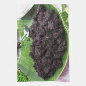 タイラオブラックスティッキーライス[カオニアオダム] キッチンタオル (縦)