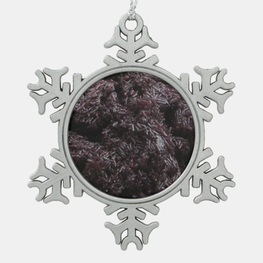 タイラオブラックライス[カオニアオダム] スノーフレークピューターオーナメント (正面)