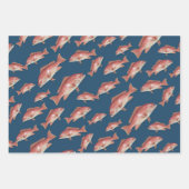 タイラギの魚釣り人 ラッピングペーパーシート (正面)