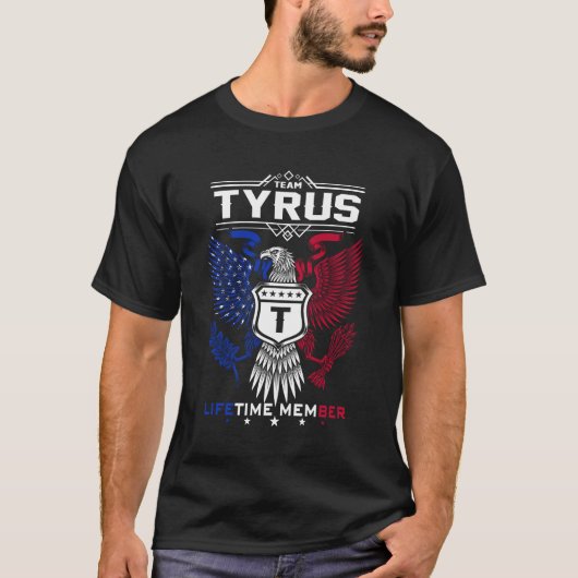 タイラス名Tシャツ – Tyrus Eagle Lifetime Member G Tシャツ (正面)
