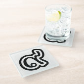 タイラッキーNumber 9 / 9 / ๙ (Gao/Kao)タイ ガラスコースター (アングル)