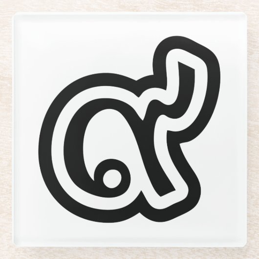 タイラッキーNumber 9 / 9 / ๙ (Gao/Kao)タイ ガラスコースター (正面)