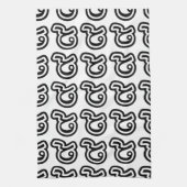 タイラッキーNumber 9 / 9 / ๙ (Gao/Kao)タイ キッチンタオル (縦)