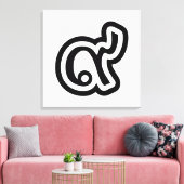 タイラッキーNumber 9 / 9 / ๙ (Gao/Kao)タイ キャンバスプリント (インサイチュ (リビング))