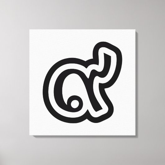 タイラッキーNumber 9 / 9 / ๙ (Gao/Kao)タイ キャンバスプリント (正面)