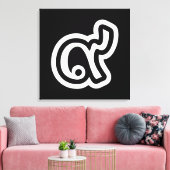 タイラッキーNumber 9 / 9 / ๙ (Gao/Kao)タイ キャンバスプリント (インサイチュ (リビング))