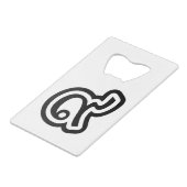 タイラッキーNumber 9 / 9 / ๙ (Gao/Kao)タイ クレジットカード栓抜き (裏面アングル)