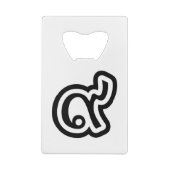 タイラッキーNumber 9 / 9 / ๙ (Gao/Kao)タイ クレジットカード栓抜き (裏面)