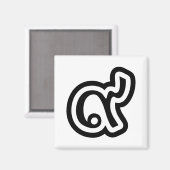 タイラッキーNumber 9 / 9 / ๙ (Gao/Kao)タイ マグネット (正面/裏面)